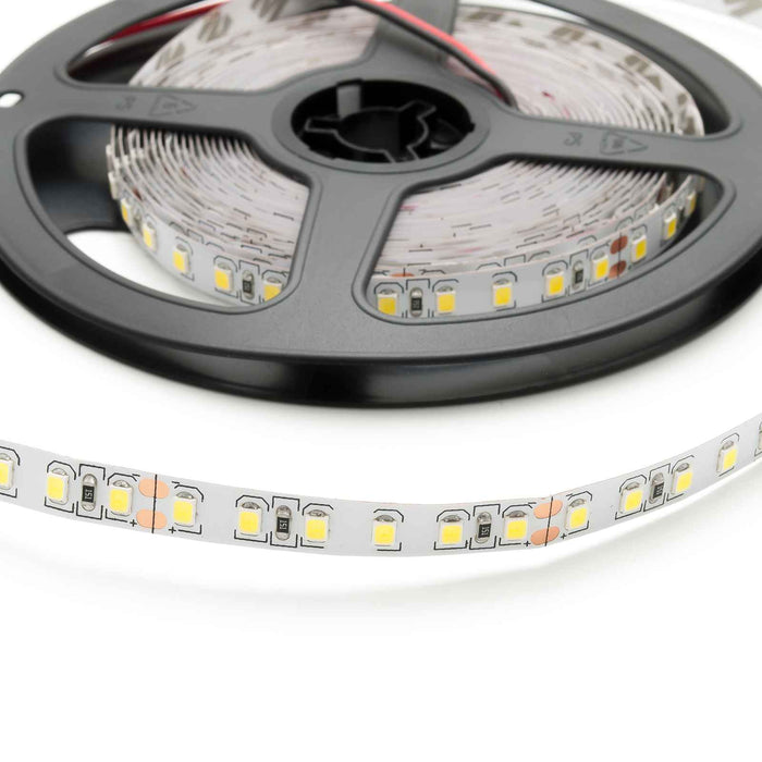 Striscia STRIP Led Flex 5 metri 12V 600 LED SMD 2835 90W Dimmerabile camper camion auto casa 11000 Lumen luce bianco freddo 6400K