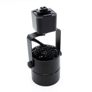 Faretto led per binario monofase, Proiettore Orientabile, Attacco Lampadina GU10, Track sistema illuminazione binario, Vetrina Nero senza lampada