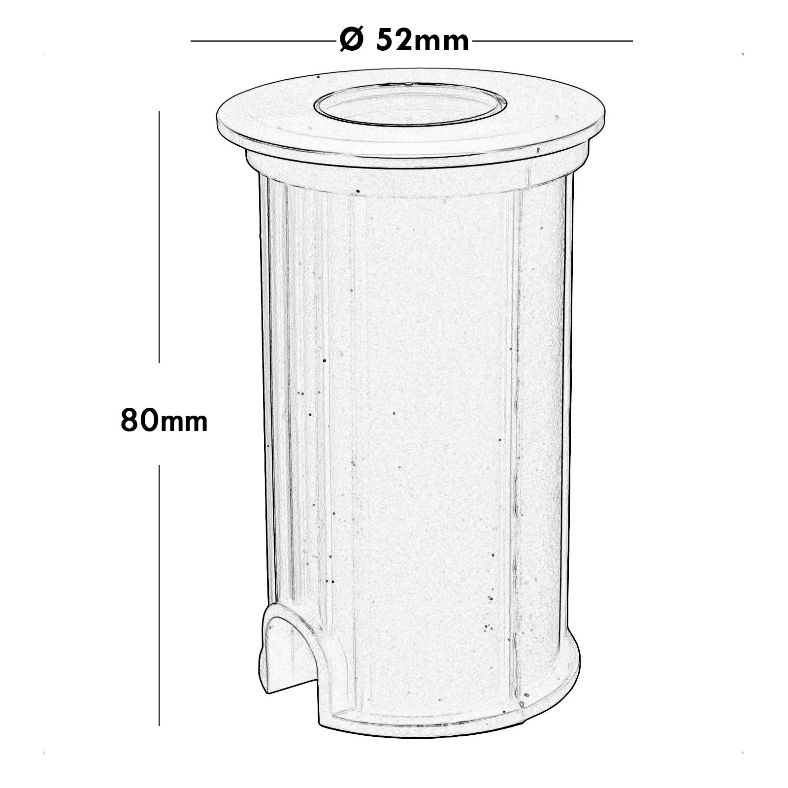 Faretto calpestabile immersione IP68 incasso tondo LED 3W 12V 24V luce decorativa giardino percorsi esterni scale 3000K