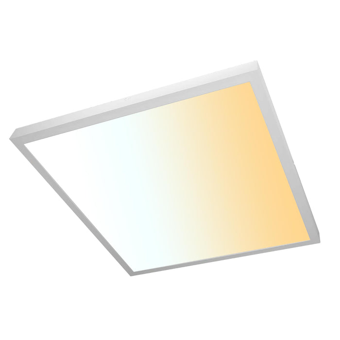 Plafoniera quadrata 3 step LED 30W resa 353W CCT da 3000K a 6500K lampada luce soffitto ufficio 40x40 cm 230V