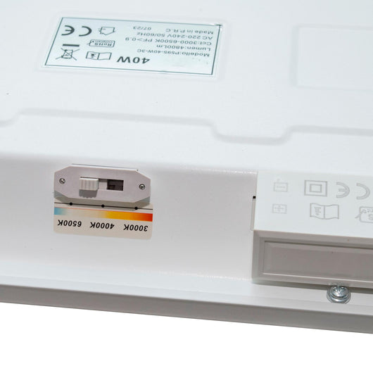 Pannello LED incasso quadrato 595x595mm 40W lampada soffitto CCT 3000K a 6500K luce ufficio studio medico ospedale 230V