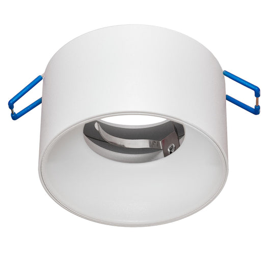 Polla portafaretto tondo plafoniera decorativa incasso foro 7cm luce soffitto cartongesso lampade LED GU10 COLORE BIANCO