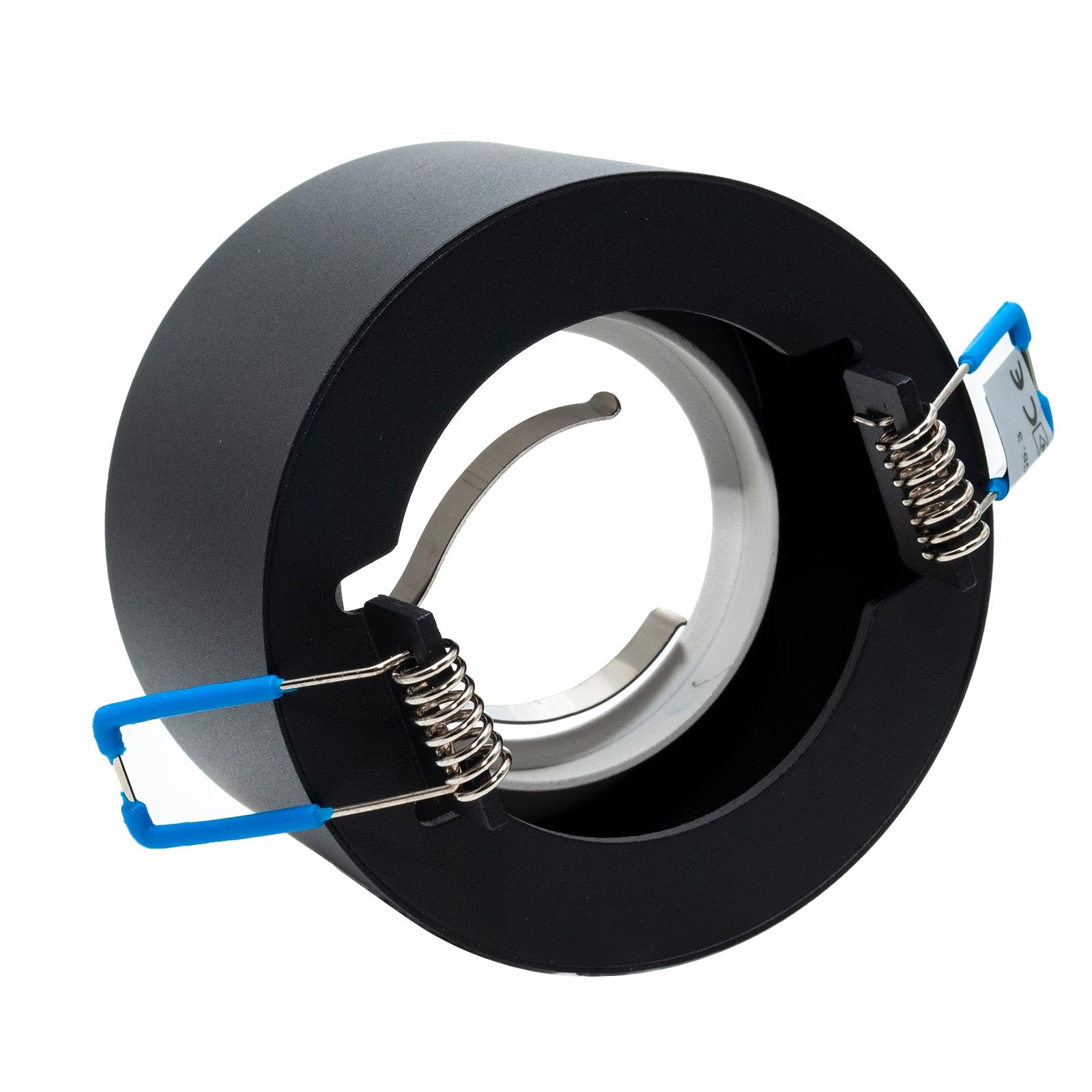 Polla portafaretto tondo nero bianco plafoniera incasso 7cm luce soffitto vetrina ufficio supporto lampade LED GU10 GU5.3