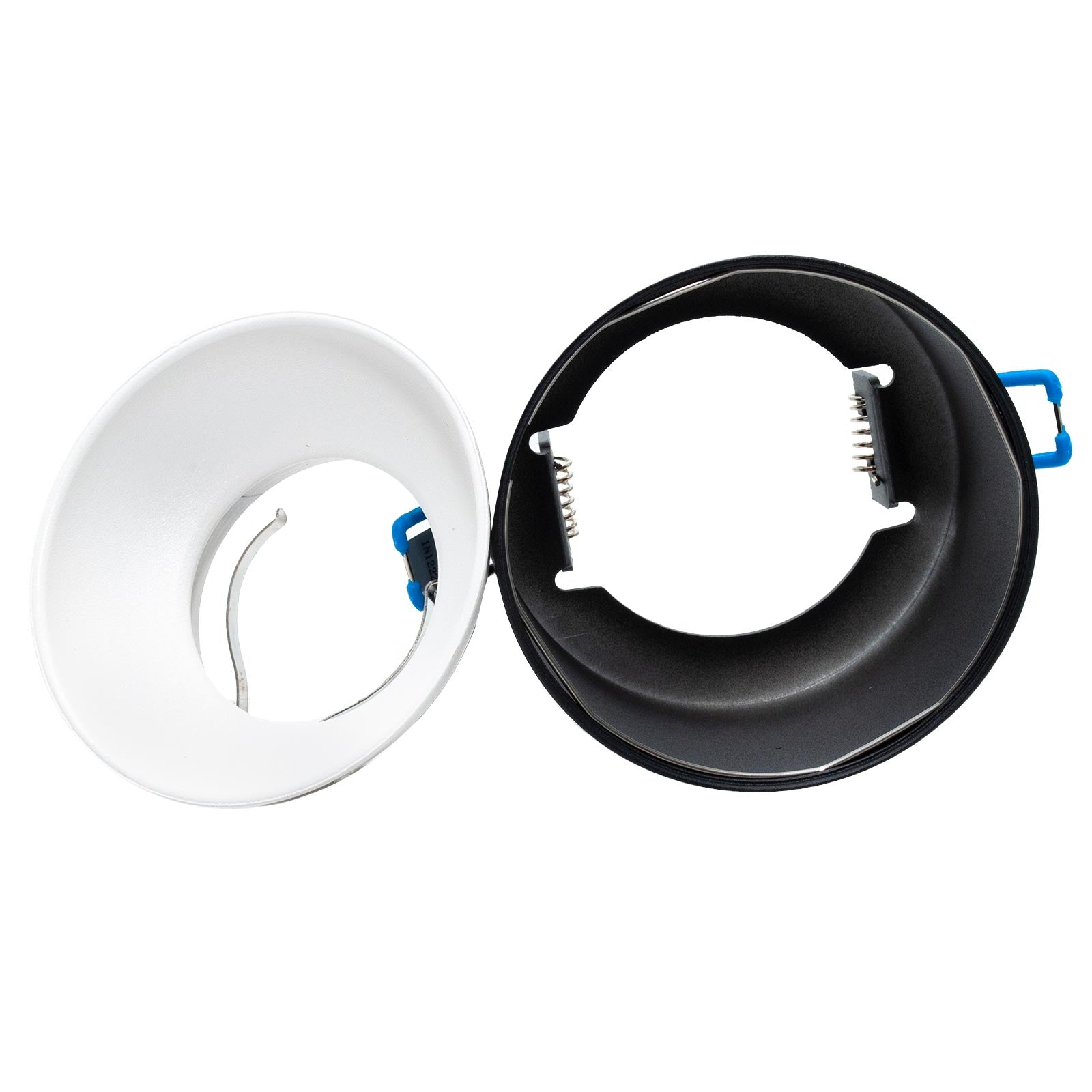 Polla portafaretto tondo nero bianco plafoniera incasso 7cm luce soffitto vetrina ufficio supporto lampade LED GU10 GU5.3