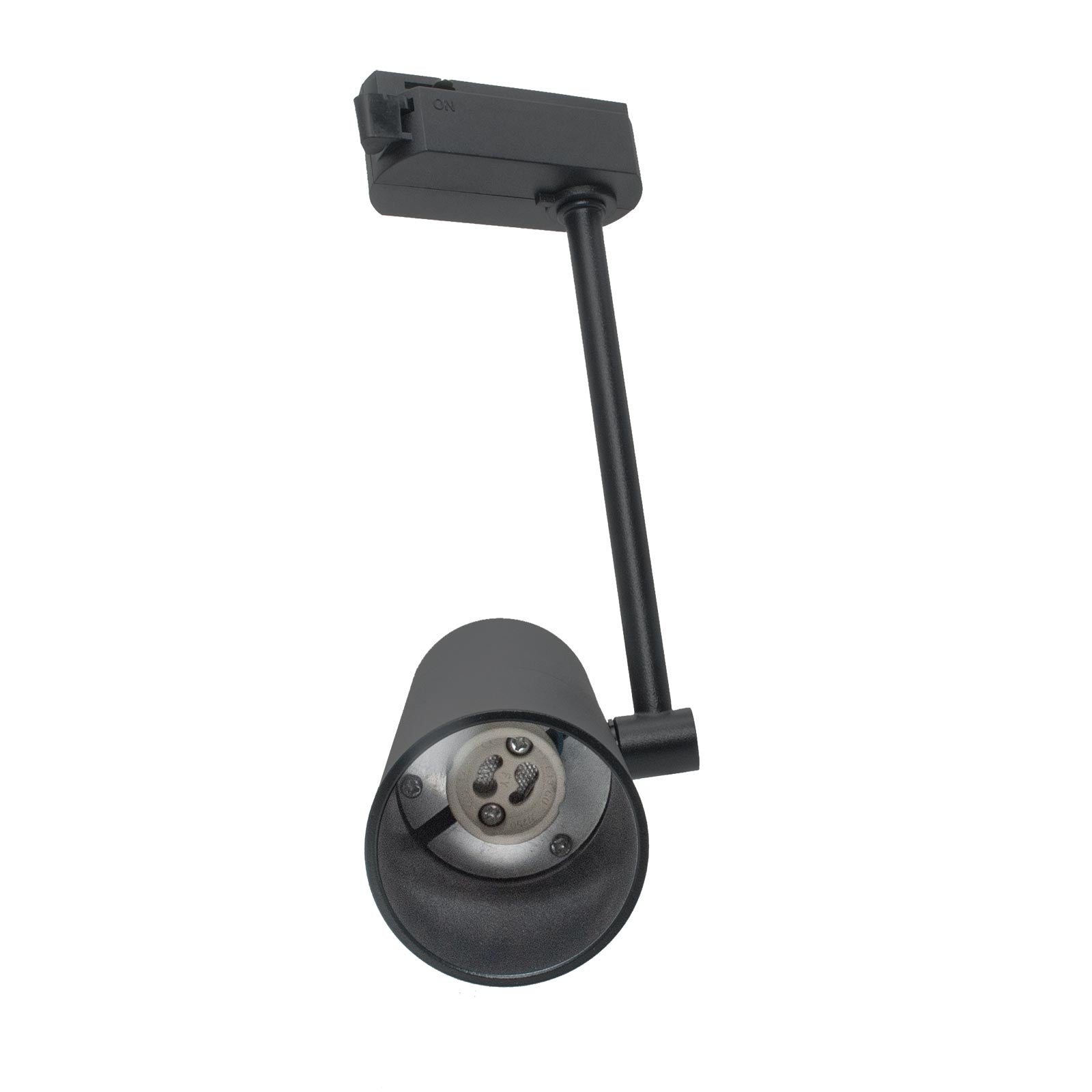 LUX Faretto LED moderno binario track monofase lampada GU10 staffa orientabile luce negozio ufficio 230V NERO