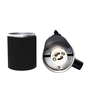 LUX Faretto LED moderno binario track monofase lampada GU10 staffa orientabile luce negozio ufficio 230V NERO