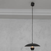 Lampadario moderno LED 11W pendente BIANCO lampada minimal industriale luce 3000K tavolo cucina 230V COLORE NERO