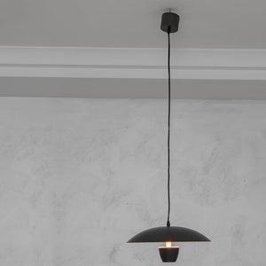 Lampadario moderno LED 11W pendente BIANCO lampada minimal industriale luce 3000K tavolo cucina 230V COLORE NERO