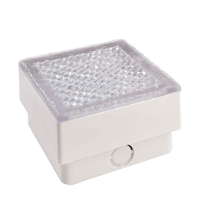 Faretto calpestabile quadrato LED incasso 10 x 10 pavimento cemento IP67 segnapassi luce esterni giardino viale 230V