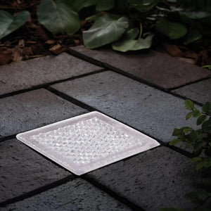 Faretto calpestabile quadrato LED incasso 10 x 10 pavimento cemento IP67 segnapassi luce esterni giardino viale 230V