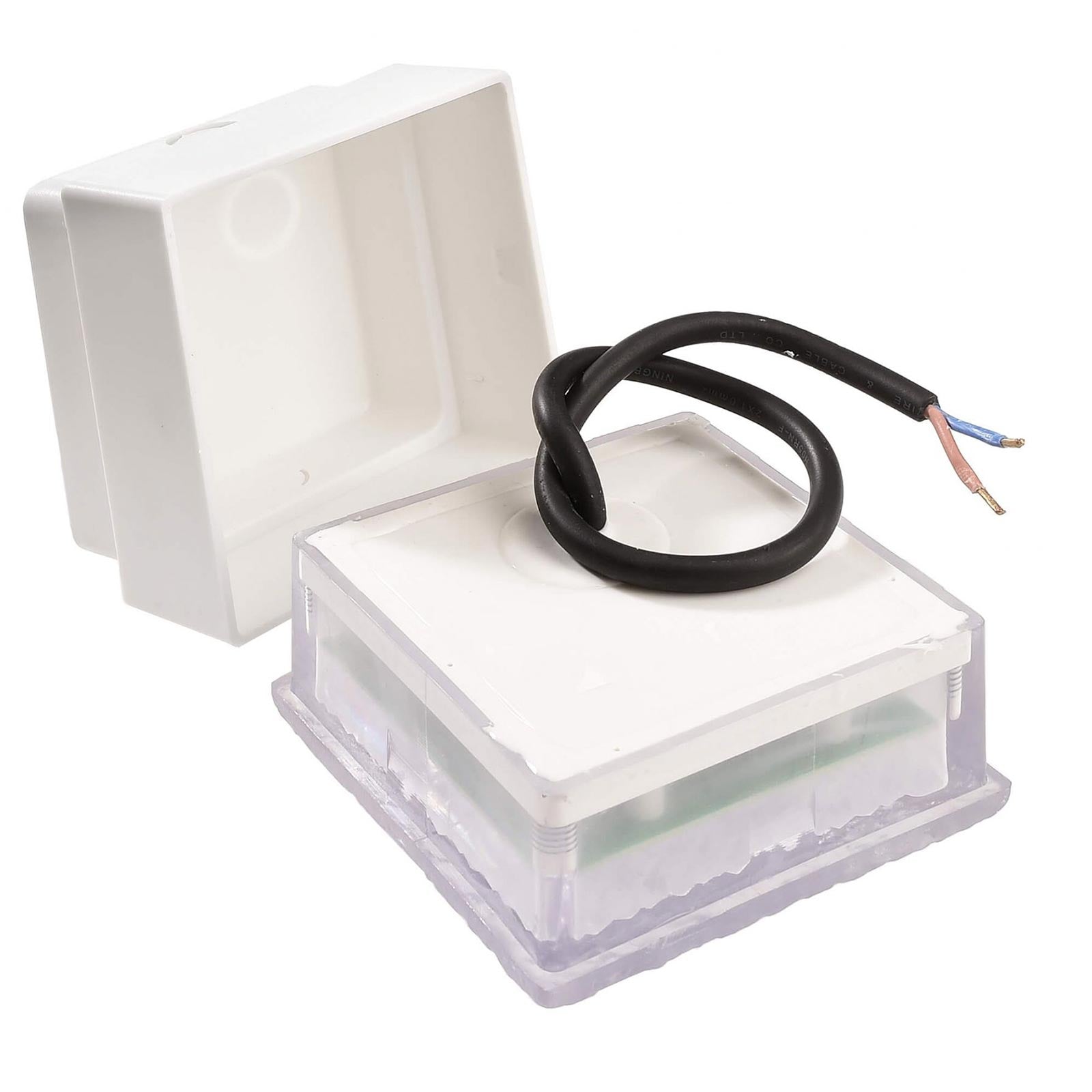 Faretto calpestabile quadrato LED 3.7W incasso pavimento 20 x 20 segnapassi IP67 luce esterni giardino cortile viale 230V