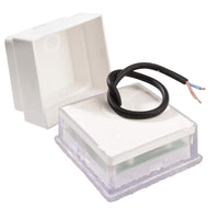 Faretto calpestabile quadrato LED 3.7W incasso pavimento 20 x 20 segnapassi IP67 luce esterni giardino cortile viale 230V