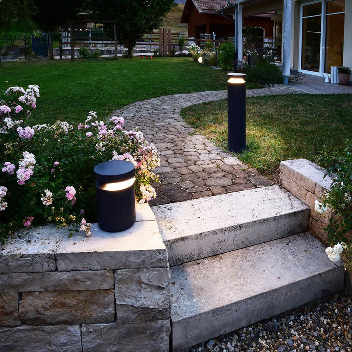 Lampione moderno LED 24W IP65 palo luminoso dimmerabile DALI2.0/DT6 luce bordo piscina parcheggio 230V 100CM