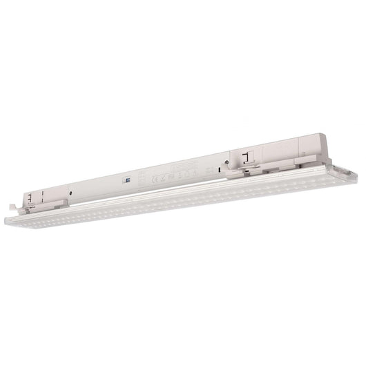 Faretto orientabile per binario trifase LED 20W 4000K lampada 60cm luce negozio vetrina ufficio 230V BIANCO