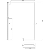 Piantana doppio LED 80W lampada dimmerabile pavimento luce indiretta sensore movimento touch ufficio 230V NERO