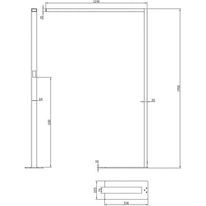Piantana doppio LED 80W lampada dimmerabile pavimento luce indiretta sensore movimento touch ufficio 230V NERO