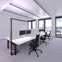 Piantana doppio LED 80W lampada dimmerabile pavimento luce indiretta sensore movimento touch ufficio 230V NERO