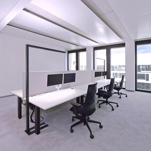 Piantana doppio LED 80W lampada dimmerabile pavimento luce indiretta sensore movimento touch ufficio 230V NERO