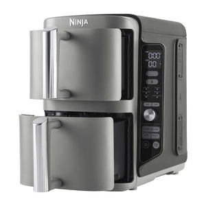 Friggitrice Ninja SL400EU doppia 9,5 L 2470 W Friggitrice ad aria calda nera, grigia