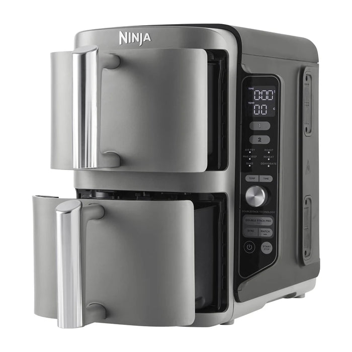 Friggitrice Ninja SL400EU doppia 9,5 L 2470 W Friggitrice ad aria calda nera, grigia