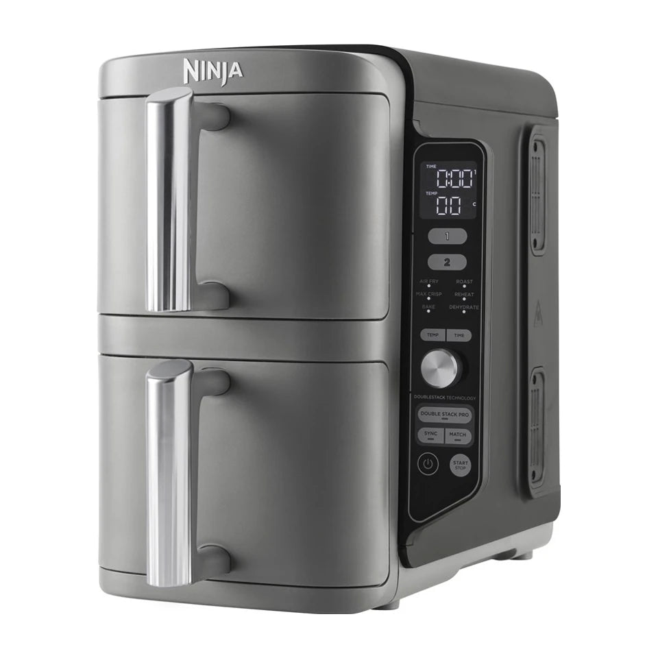 Friggitrice Ninja SL400EU doppia 9,5 L 2470 W Friggitrice ad aria calda nera, grigia