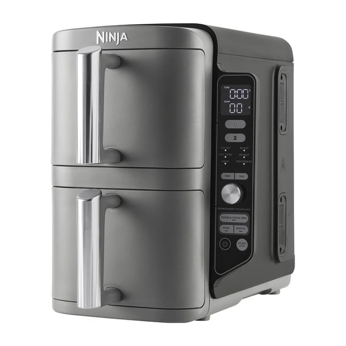 Friggitrice Ninja SL400EU doppia 9,5 L 2470 W Friggitrice ad aria calda nera, grigia