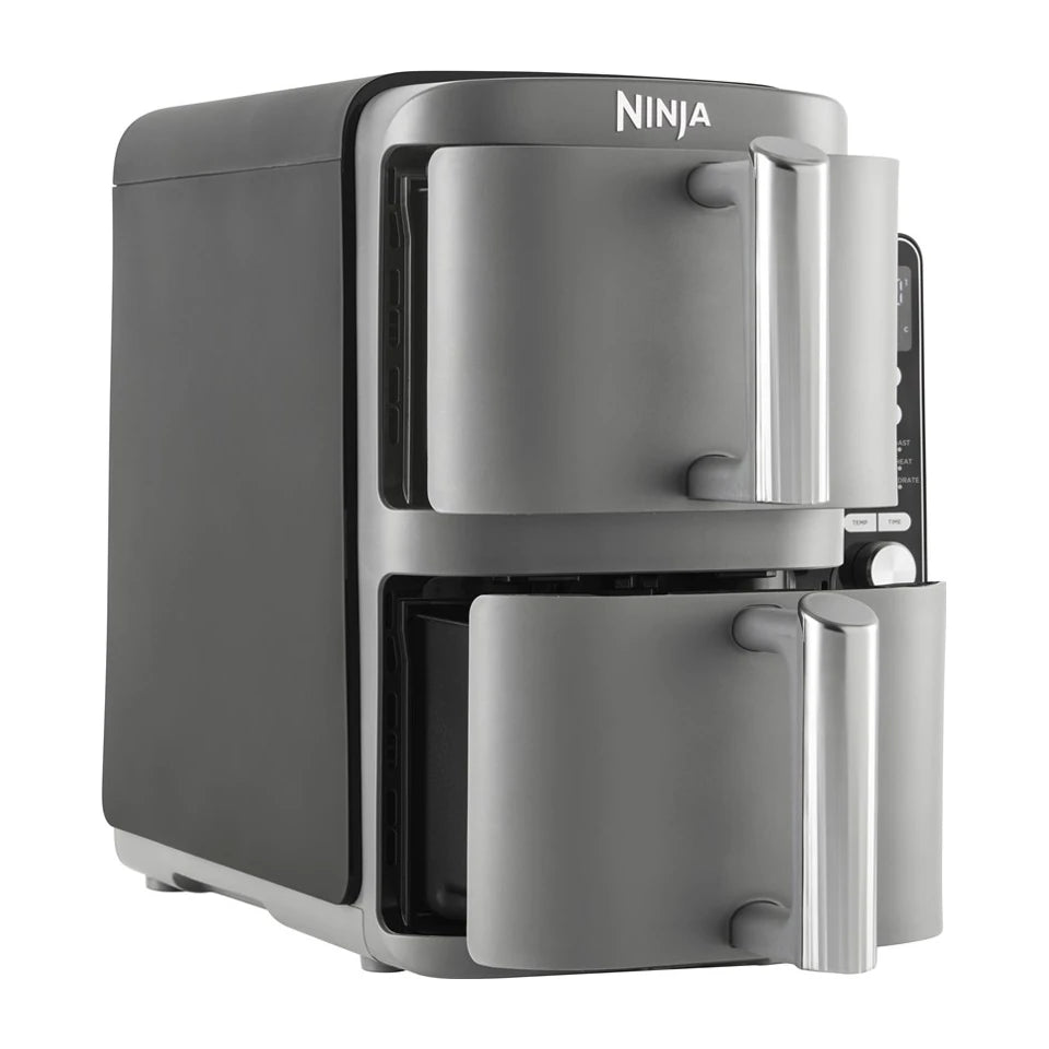 Friggitrice Ninja SL400EU doppia 9,5 L 2470 W Friggitrice ad aria calda nera, grigia