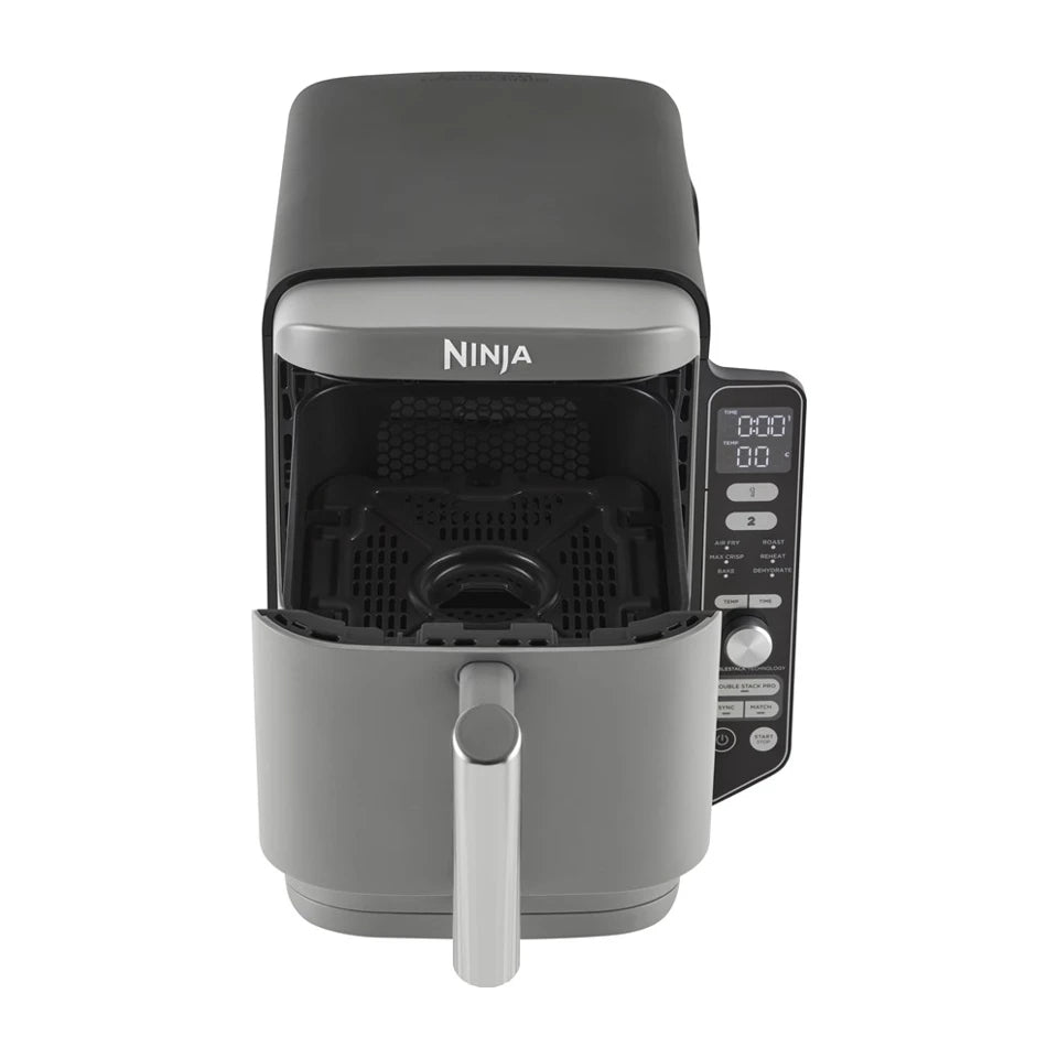 Friggitrice Ninja SL400EU doppia 9,5 L 2470 W Friggitrice ad aria calda nera, grigia