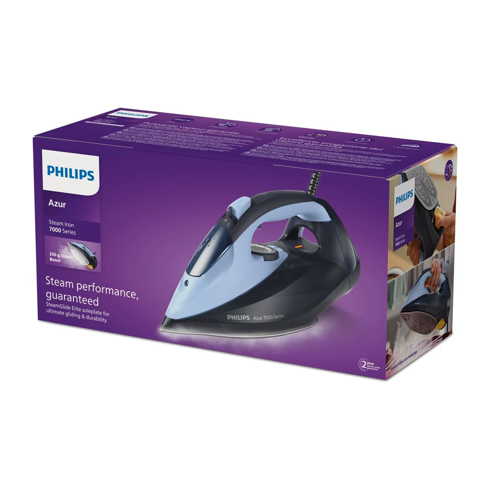 Philips serie 7000 DST7041/20 Ferro da stiro a vapore HV Blu chiaro/scuro