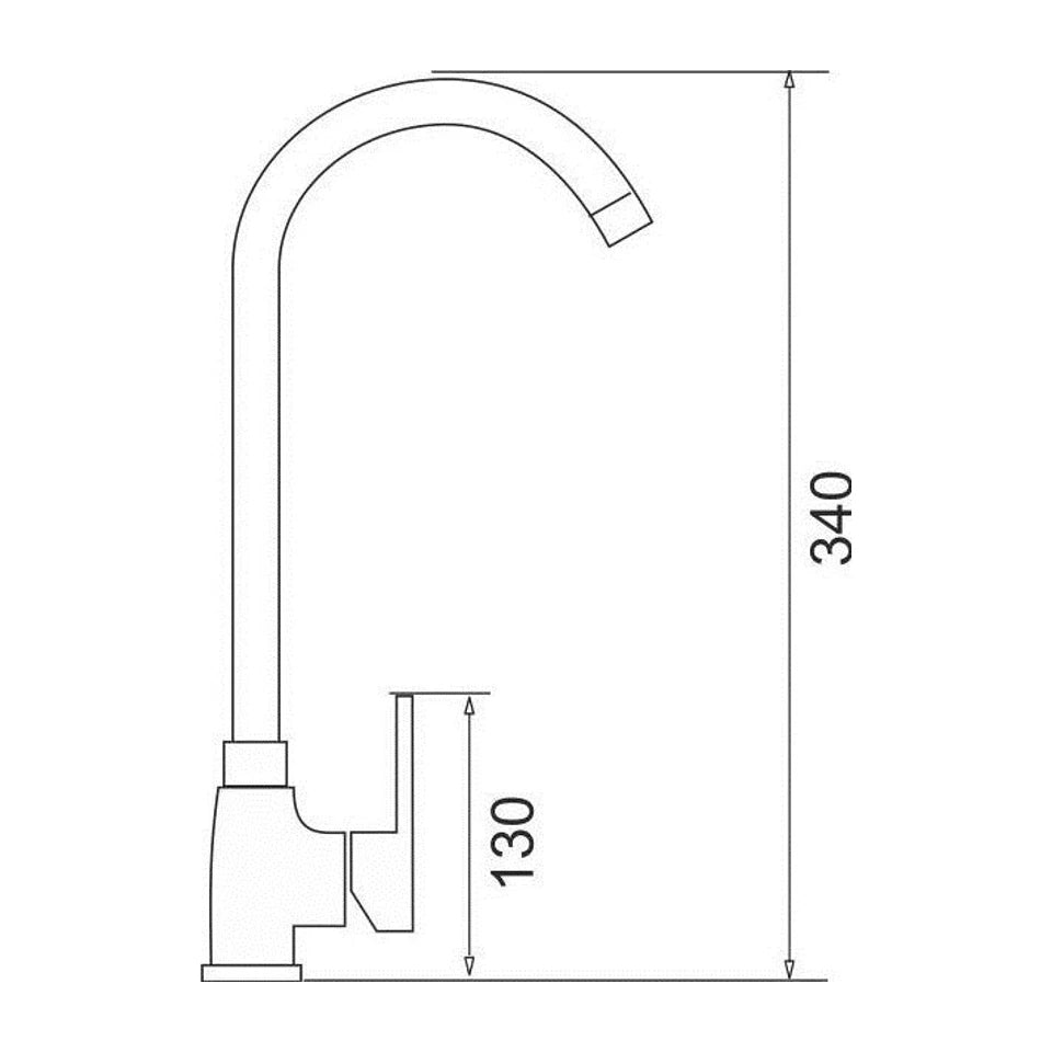 Rubinetto da cucina PYRAMIS BELLO PLUS nero
