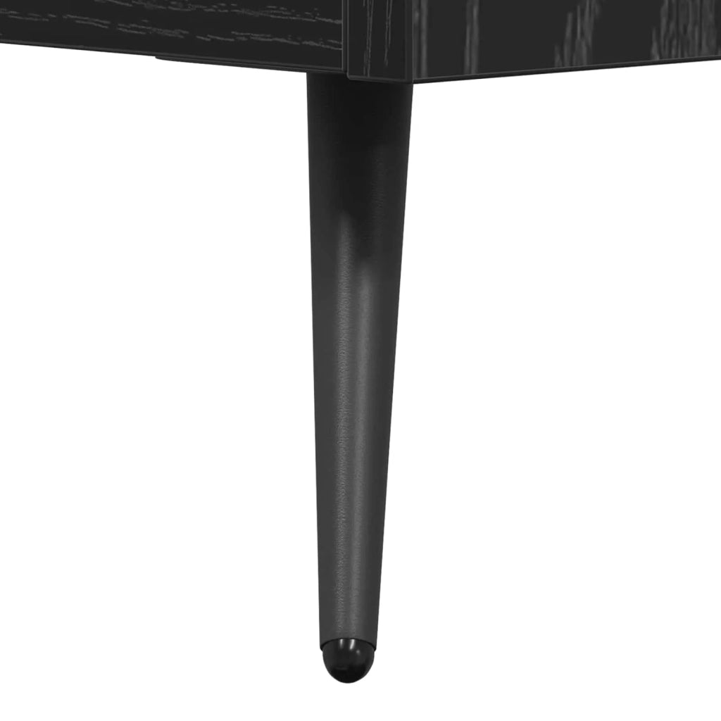 Cassettiera Rovere Nero 69,5 x 34 x 90 cm Legno ingegnerizzato