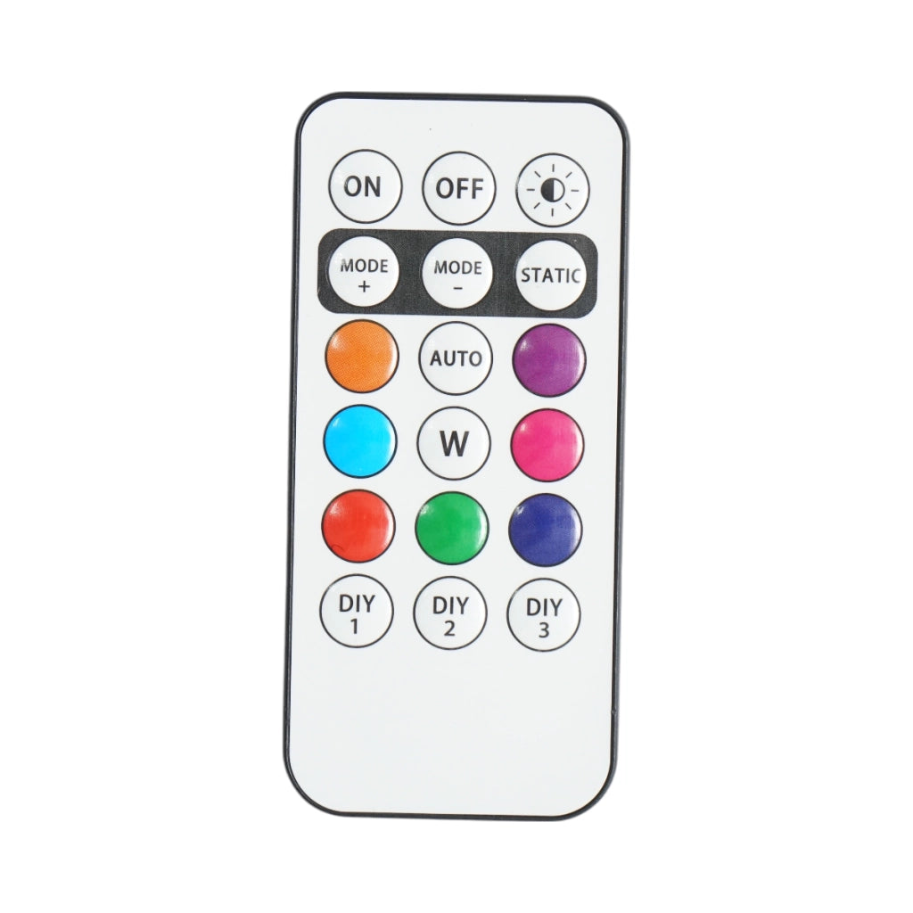 Set di 10 luci stroboscopiche LED RGB con telecomando, 10 modalità, 8 colori, batteria al litio ricaricabile da 110 mAh USB-C IP65