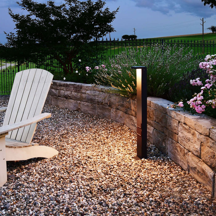 LERNA 1000 Colonnina elettrica multipresa lampione LED 6W CCT 3000K 4000K IP65 2 prese corrente luce giardino garage 230V 100cm