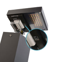 LERNA 1000 Colonnina elettrica multipresa lampione LED 6W CCT 3000K 4000K IP65 2 prese corrente luce giardino garage 230V 100cm