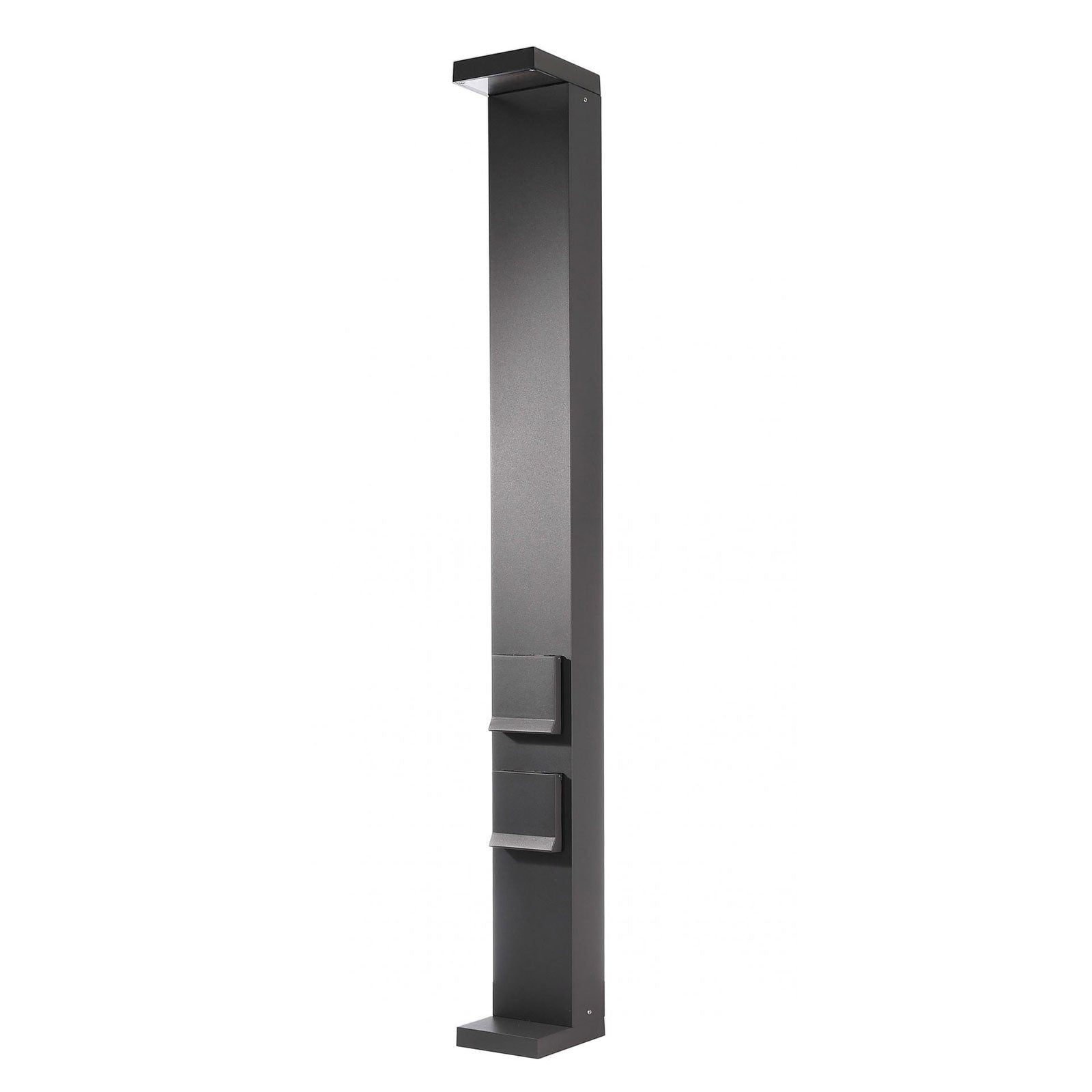 LERNA 1000 Colonnina elettrica multipresa lampione LED 6W CCT 3000K 4000K IP65 2 prese corrente luce giardino garage 230V 100cm