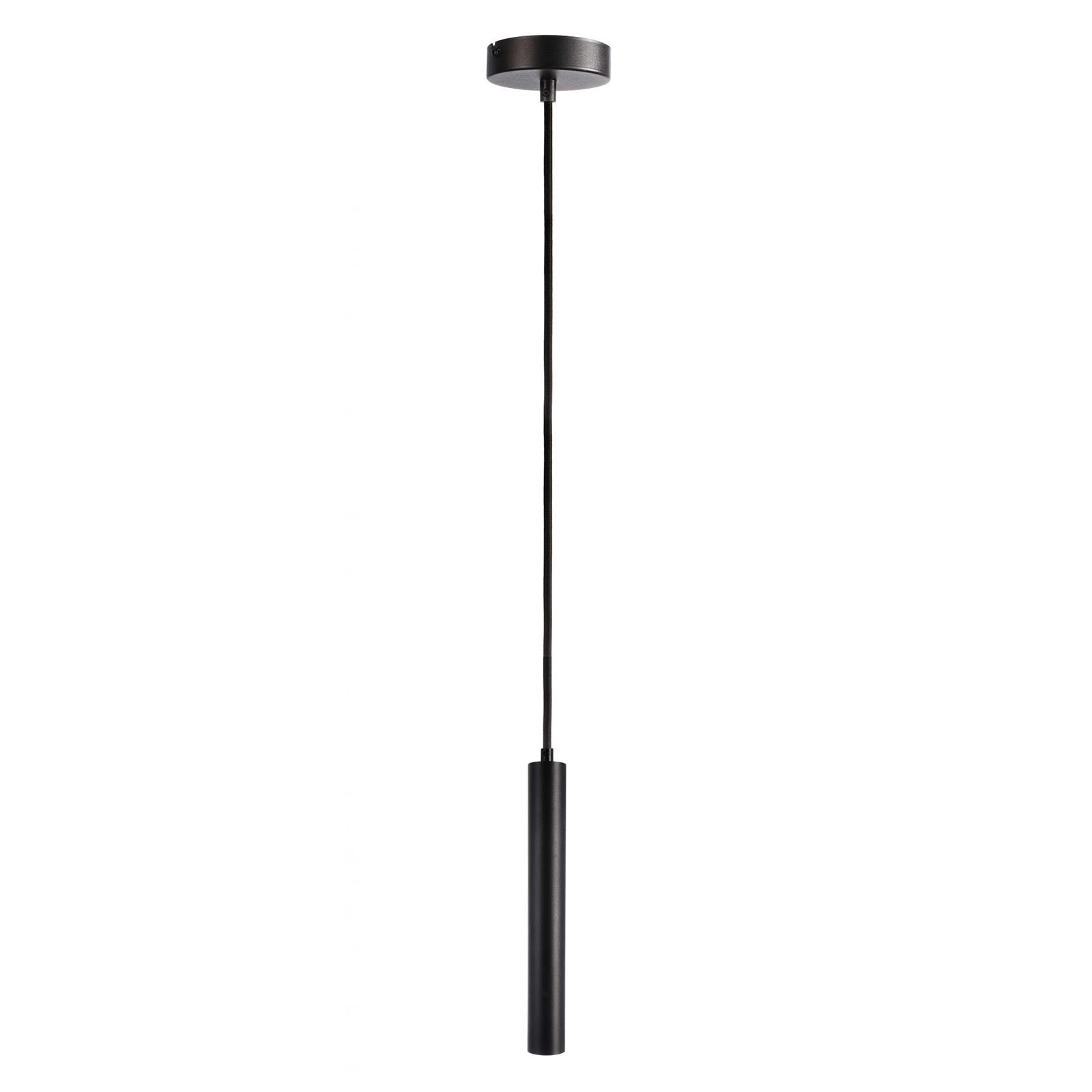Lampada sospensione SLIM LED 5W pendente DIMMERABILE cilindro luce sospesa 2700K tavolo cucina bar RA90 230V NERO