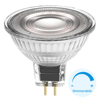 Faretto LEDVANCE LED 5W resa 35W attacco GU5.3 lampadina MR16 DIMMERABILE 12V AC/DC angolo luce 36 gradi RA90