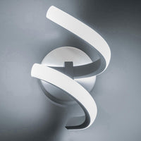 Applique LED lampada stilizzata 3 STEP parete curva spirale 9W resa 72W luce camera letto soggiorno salotto 230V
