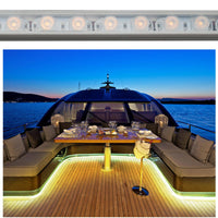 Wall Washer flessibile barra luminosa 24V IP67 striscia LED 24W / MT luce angolo 30 gradi esterni giardino facciata edifici barche 1 METRO 6000K