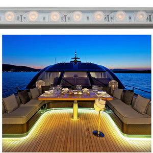 Wall Washer flessibile barra luminosa 24V IP67 striscia LED 24W / MT luce angolo 30 gradi esterni giardino facciata edifici barche 1 METRO 3000K