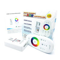 Centralina con telecomando controller RGB multicolore RF 2.4Ghz 18A 3CH dimmer 12/24V dc strisce luci LED