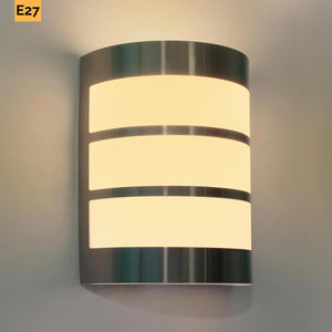 Applique LED esterno lampada moderna impermeabile E27 luce parete muro ingresso giardino terrazza balcone 230V