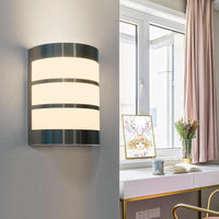 Applique LED esterno lampada moderna impermeabile E27 luce parete muro ingresso giardino terrazza balcone 230V