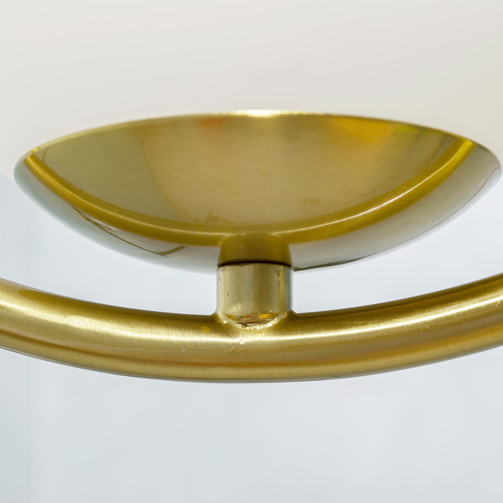 Lampadario bronzo sospensione LED cerchio pendente G9 paralume globo vetro luce tavolo cucina soggiorno ristorante 230V