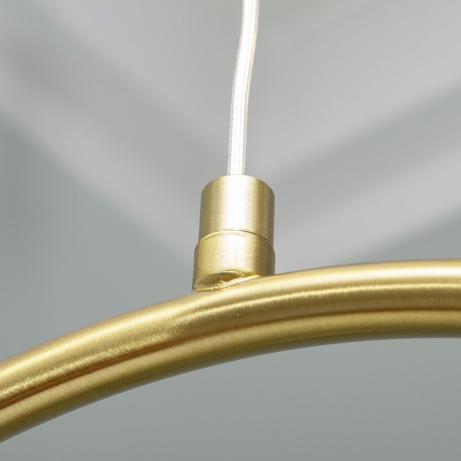 Lampadario bronzo sospensione LED cerchio pendente G9 paralume globo vetro luce tavolo cucina soggiorno ristorante 230V