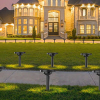 Faretto picchetto solare LED CCT da 3000K a 6500K 3 step ricaricabile crepuscolare IP65 luce esterni decorazione giardino prato