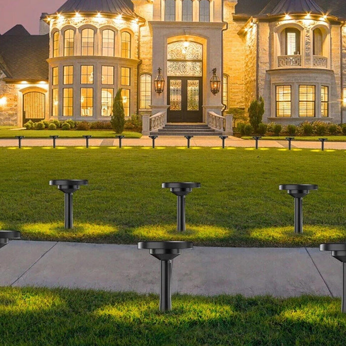 Faretto picchetto solare LED CCT da 3000K a 6500K 3 step ricaricabile crepuscolare IP65 luce esterni decorazione giardino prato