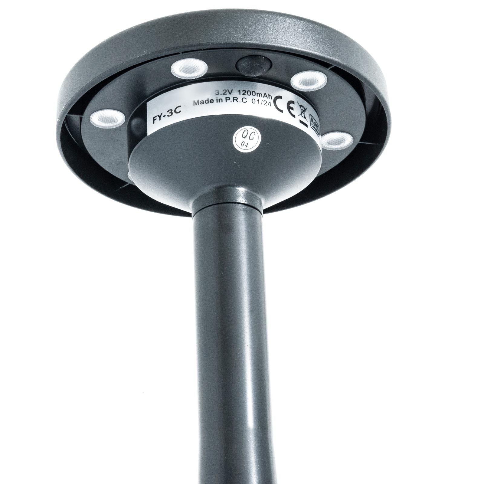 Faretto picchetto solare LED CCT da 3000K a 6500K 3 step ricaricabile crepuscolare IP65 luce esterni decorazione giardino prato