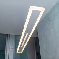 Lampadario moderno ufficio lampada pendente LED 70W CCT doppio LED con telecomando luce dimmerabile sospensione studio 230V BIANCO