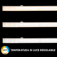 Lampadario moderno ufficio lampada pendente LED 70W CCT doppio LED con telecomando luce dimmerabile sospensione studio 230V BIANCO